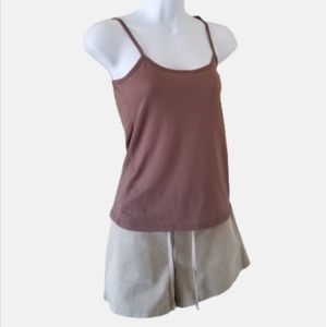 C.c. Outlaw Brown Nylon Camisole tank, sz XS